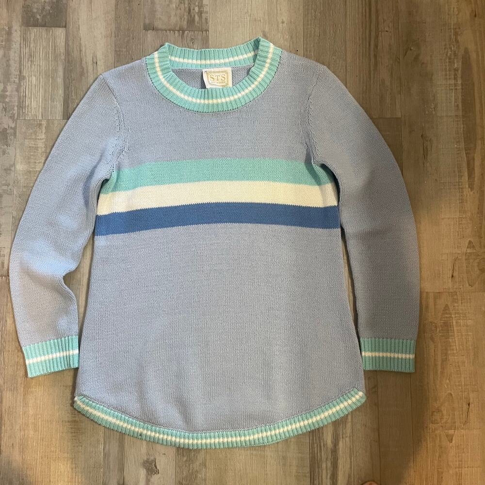Sail To Sable Sts Size Medium Color Block Crewnec… - image 1